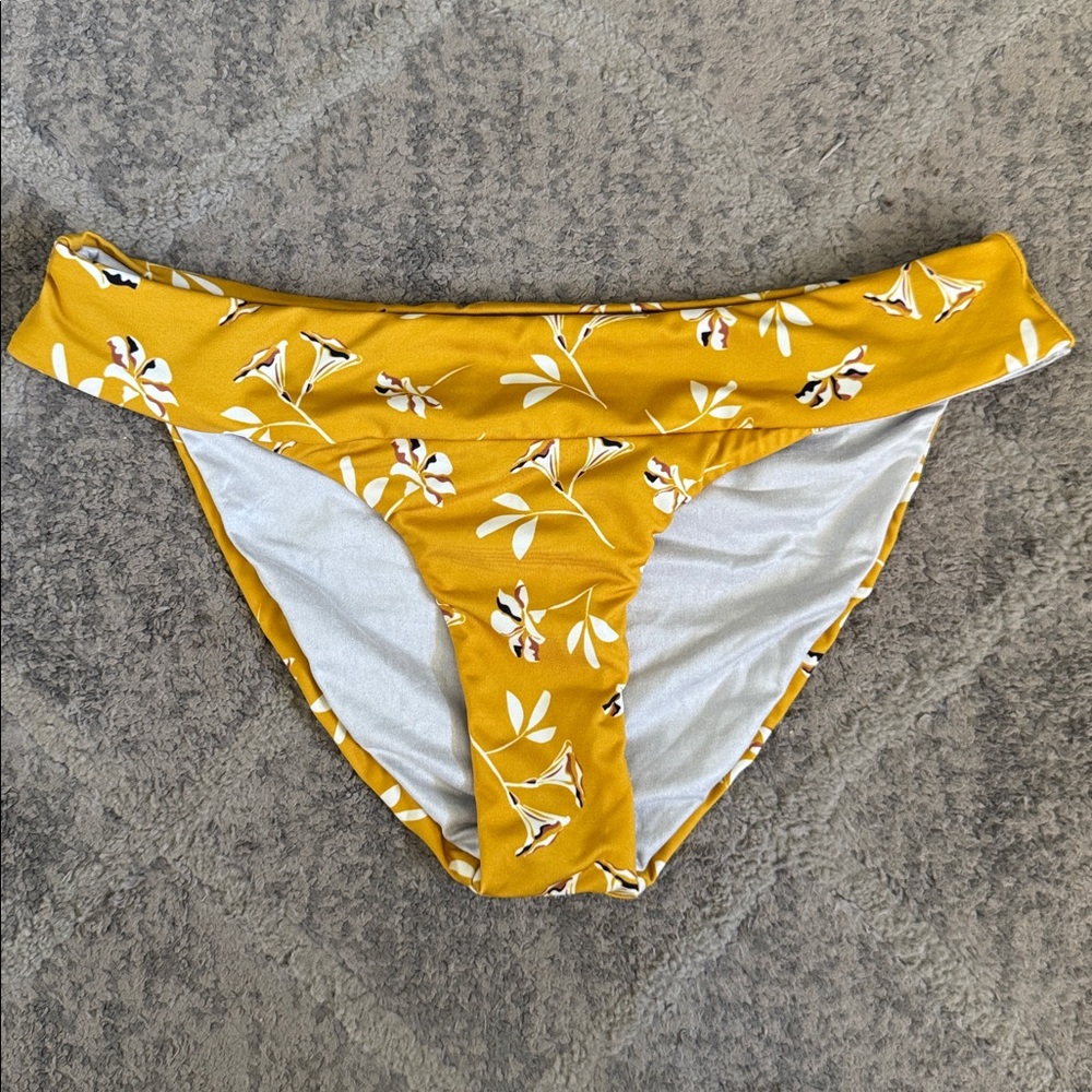 Patagonia Yellow Floral Bikini Bottom